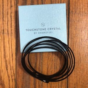 Touchstone black wrap bracelet